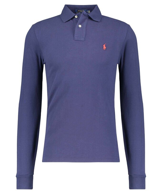 

Рубашка поло с длинными рукавами Polo Ralph Lauren, синий