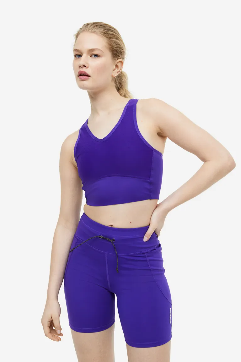 

Спортивный бюстгальтер light support от drymove H&M, фиолетовый
