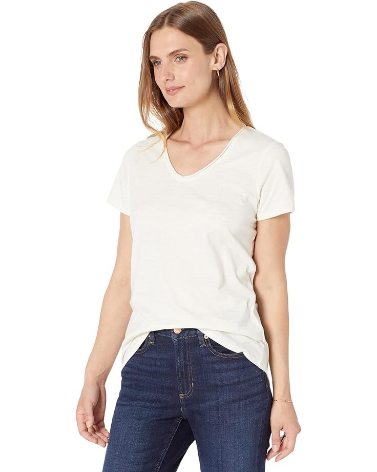 

Футболка L.L.Bean Organic Cotton V-Neck, цвет Sailcloth