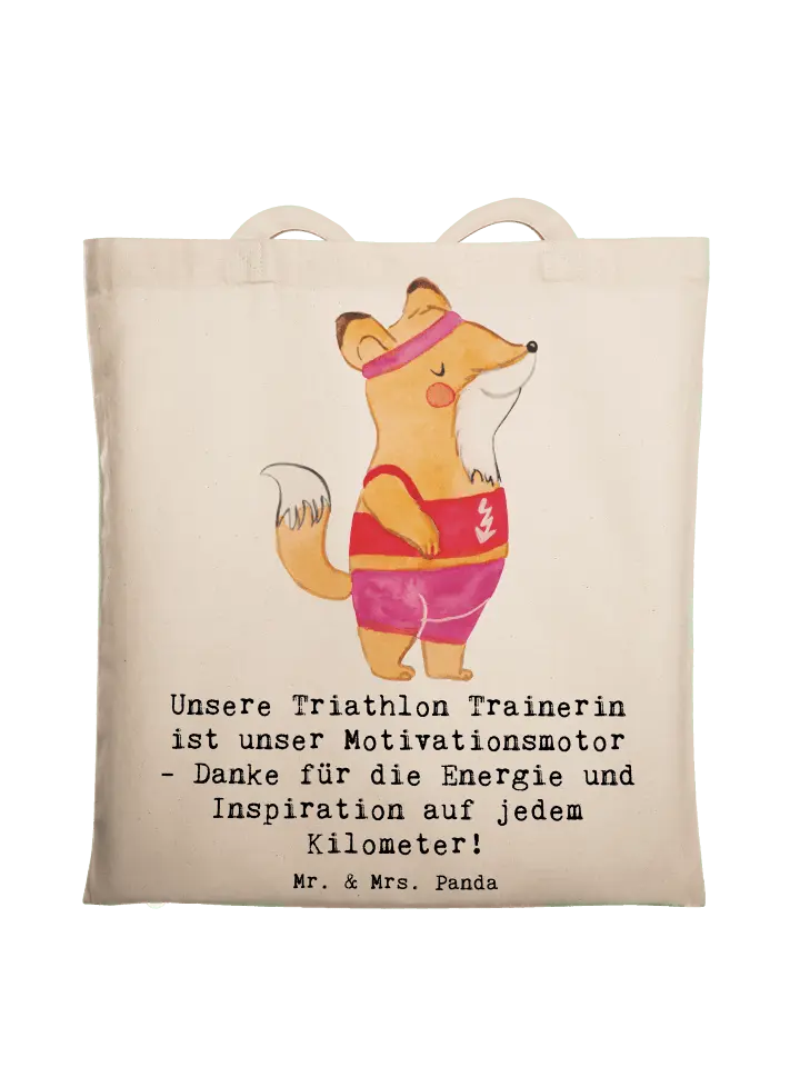 

Сумка для переноски Mr & Mrs Panda Triathlon Trainerin, кремовый