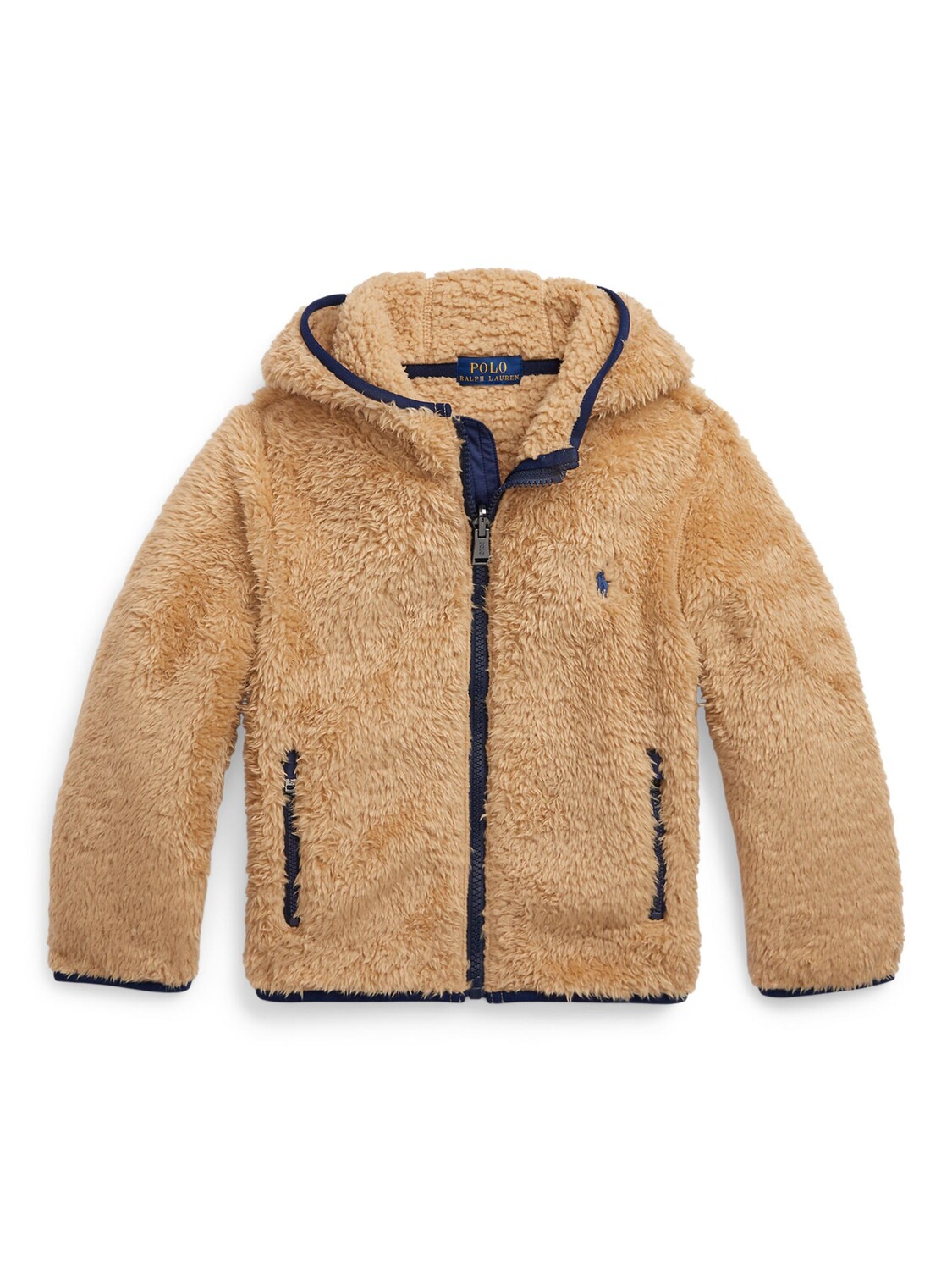 

Детская пушистая куртка Ralph Lauren, кэмел