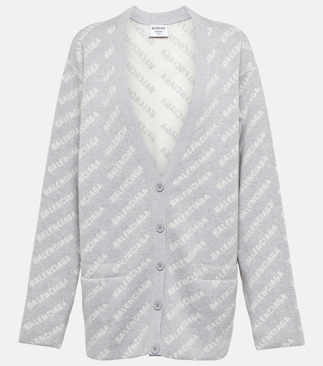 

Вязаный кардиган Mini Allover с логотипом BALENCIAGA, разноцветный
