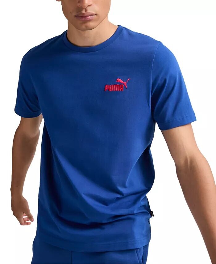 

Мужская футболка с вышитым логотипом Puma, синий