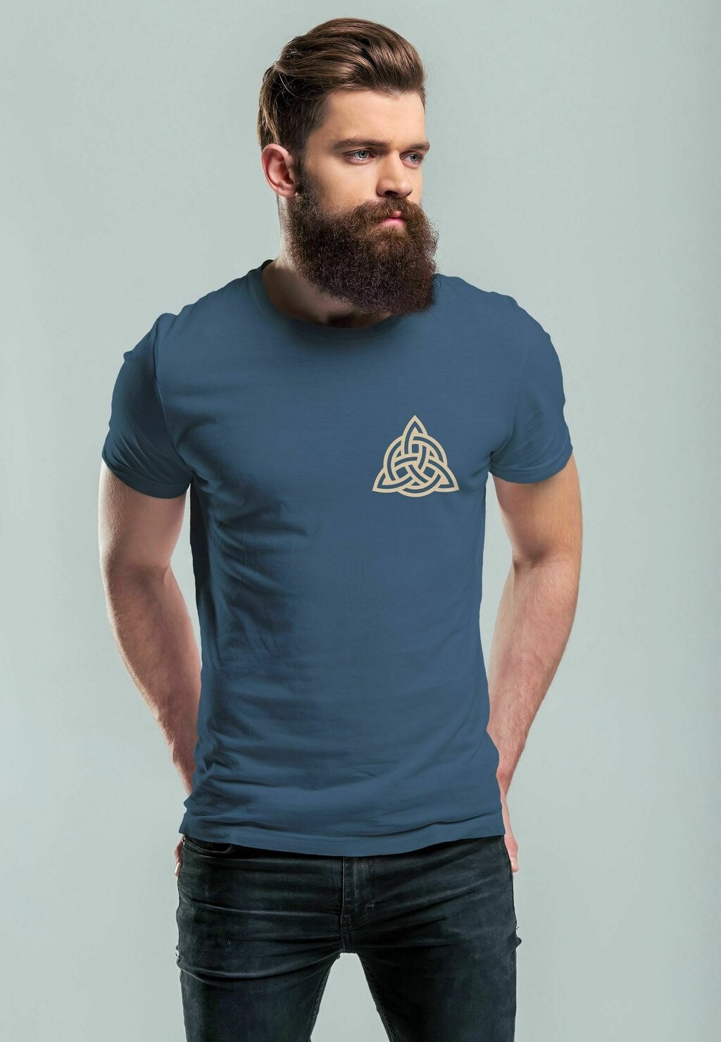 

Футболка с принтом Neverless, цвет denim blue