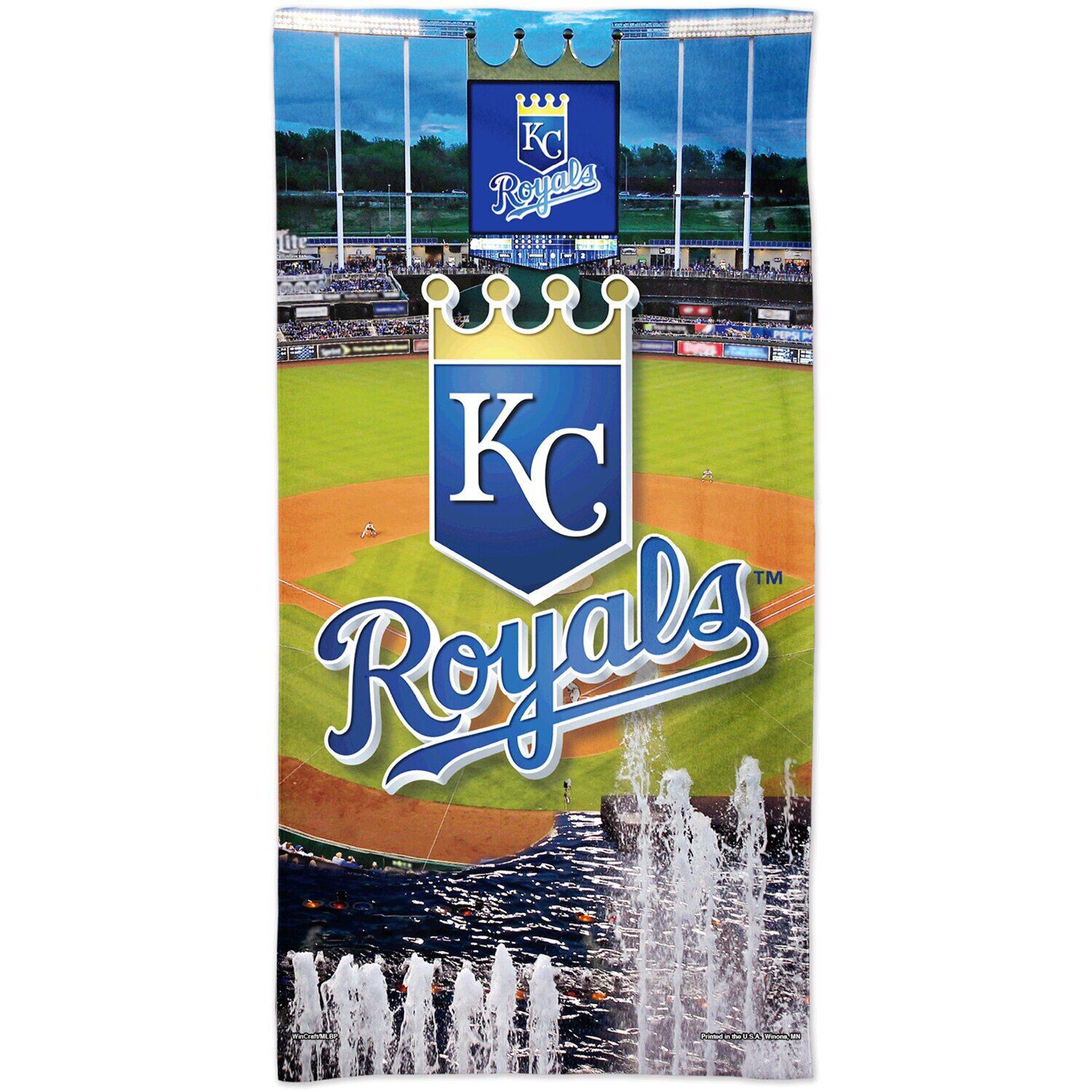 

Пляжное полотенце WinCraft Kansas City Royals 30 x 60 дюймов Ballpark Spectra