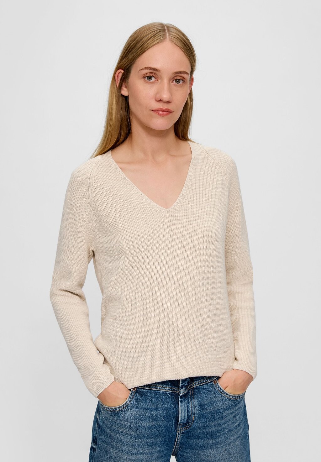 

Вязаный свитер MANCHES RAGLAN s.Oliver, цвет beige