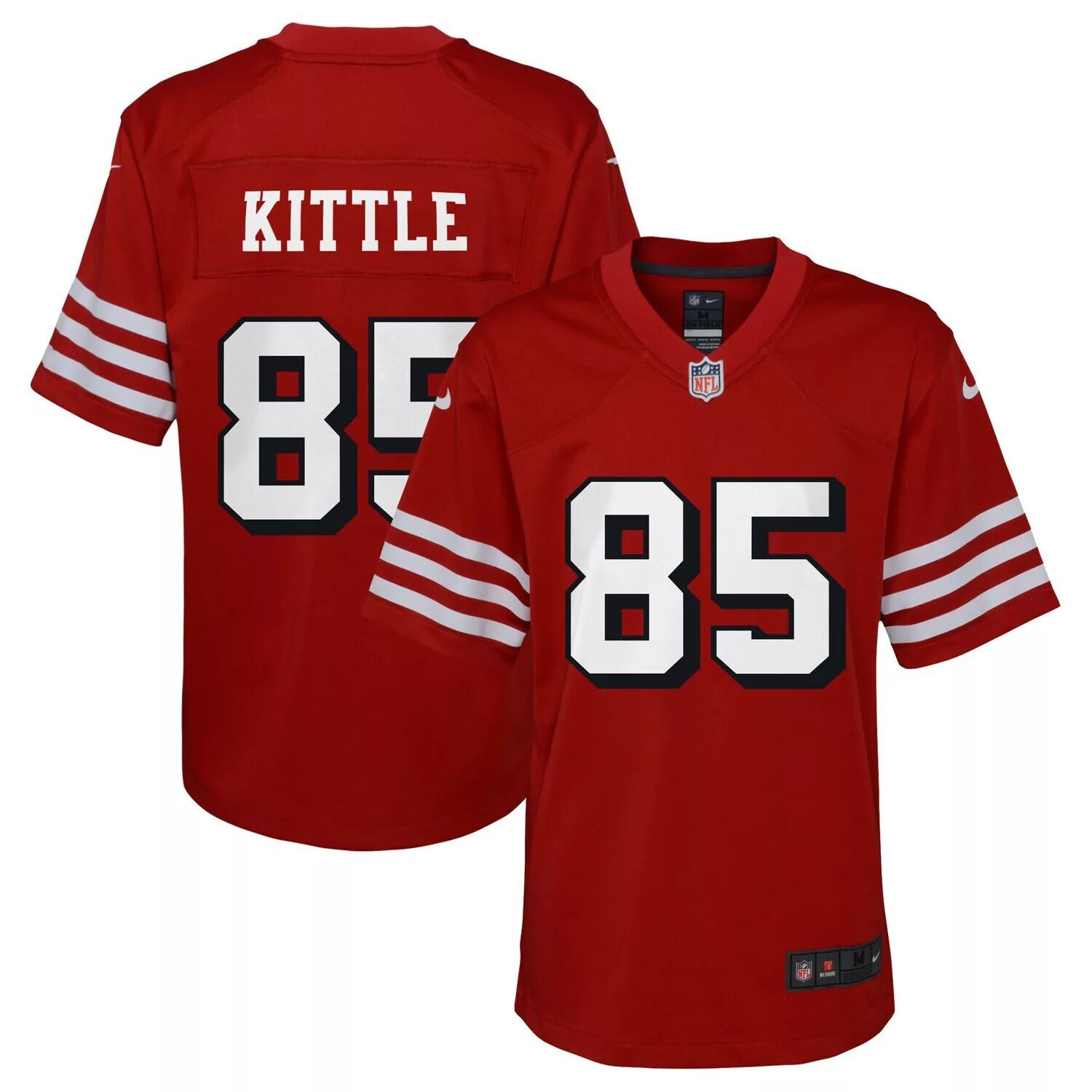 

Молодежная майка Nike George Kittle Scarlet San Francisco 49ers Альтернативная игра Nike