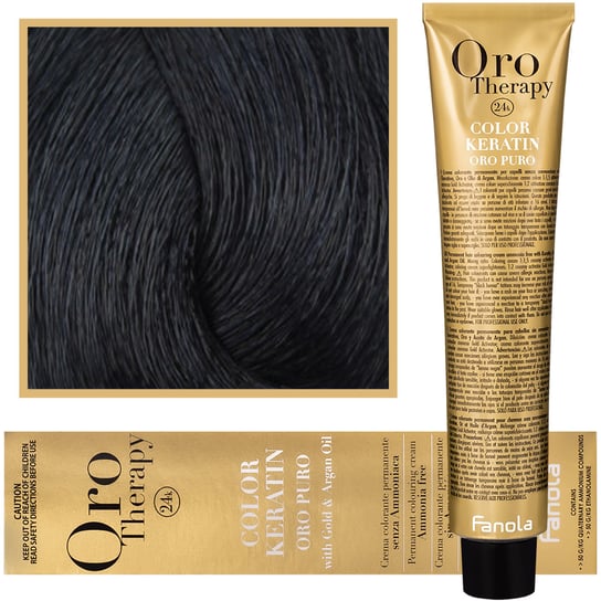 Краска для волос, 100 мл Fanola, Oro Therapy, Color Keratin Oro Puro, 1.10