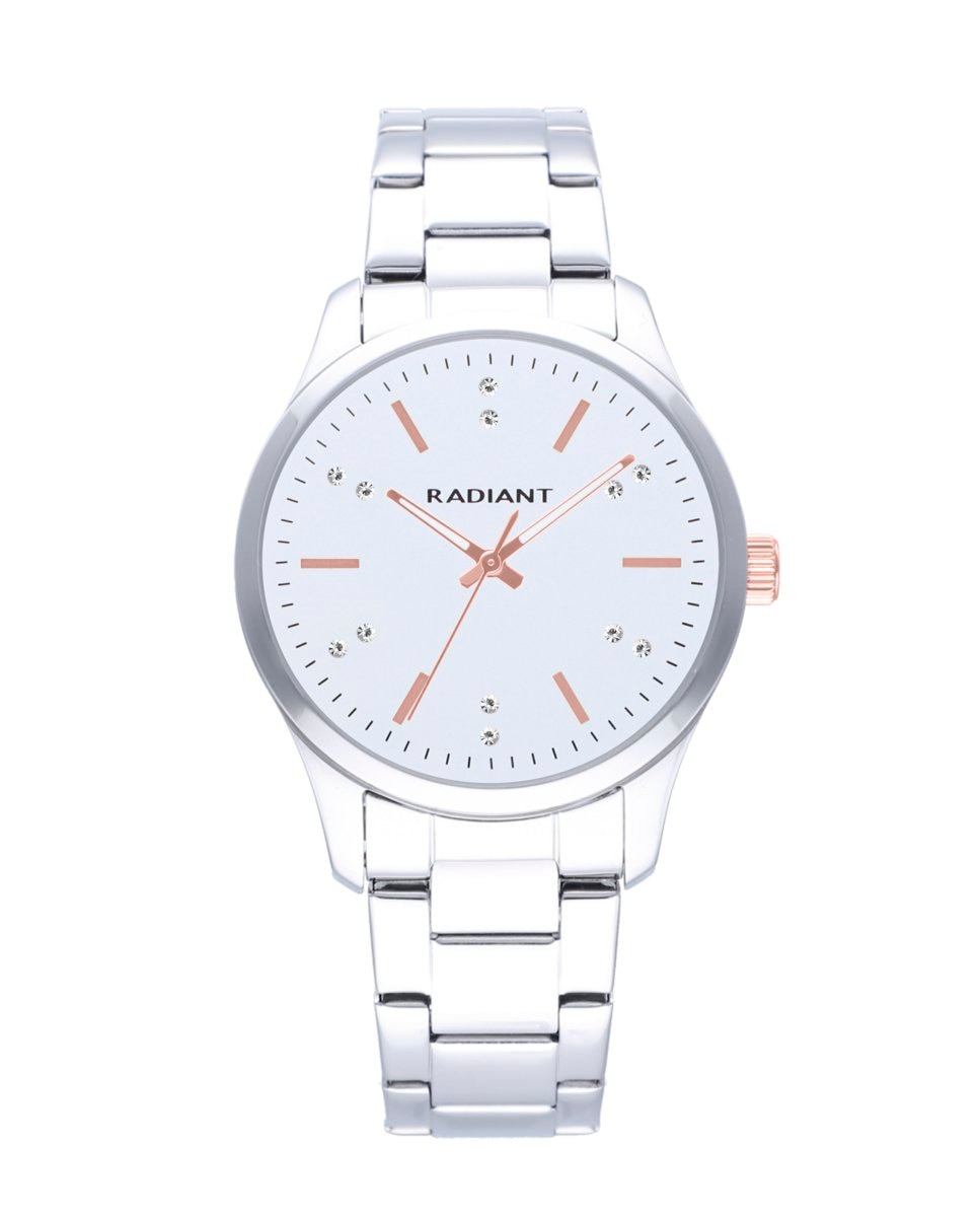 цена Saona RA616203 стальные женские часы с серебристо-серым ремешком Radiant, серебро