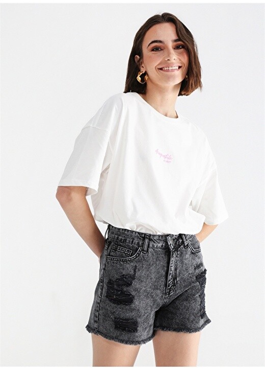 

Антрацитовые джинсовые шорты Aeropostale