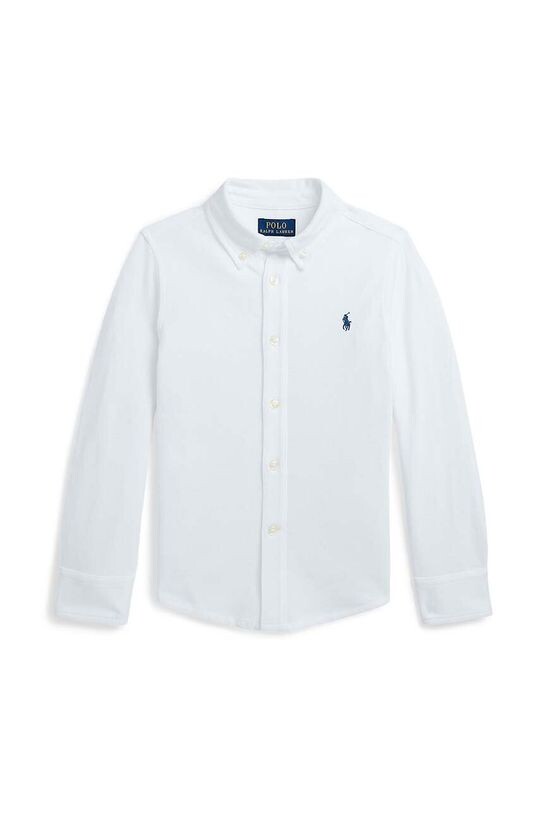 

Детская хлопковая рубашка Polo Ralph Lauren, белый