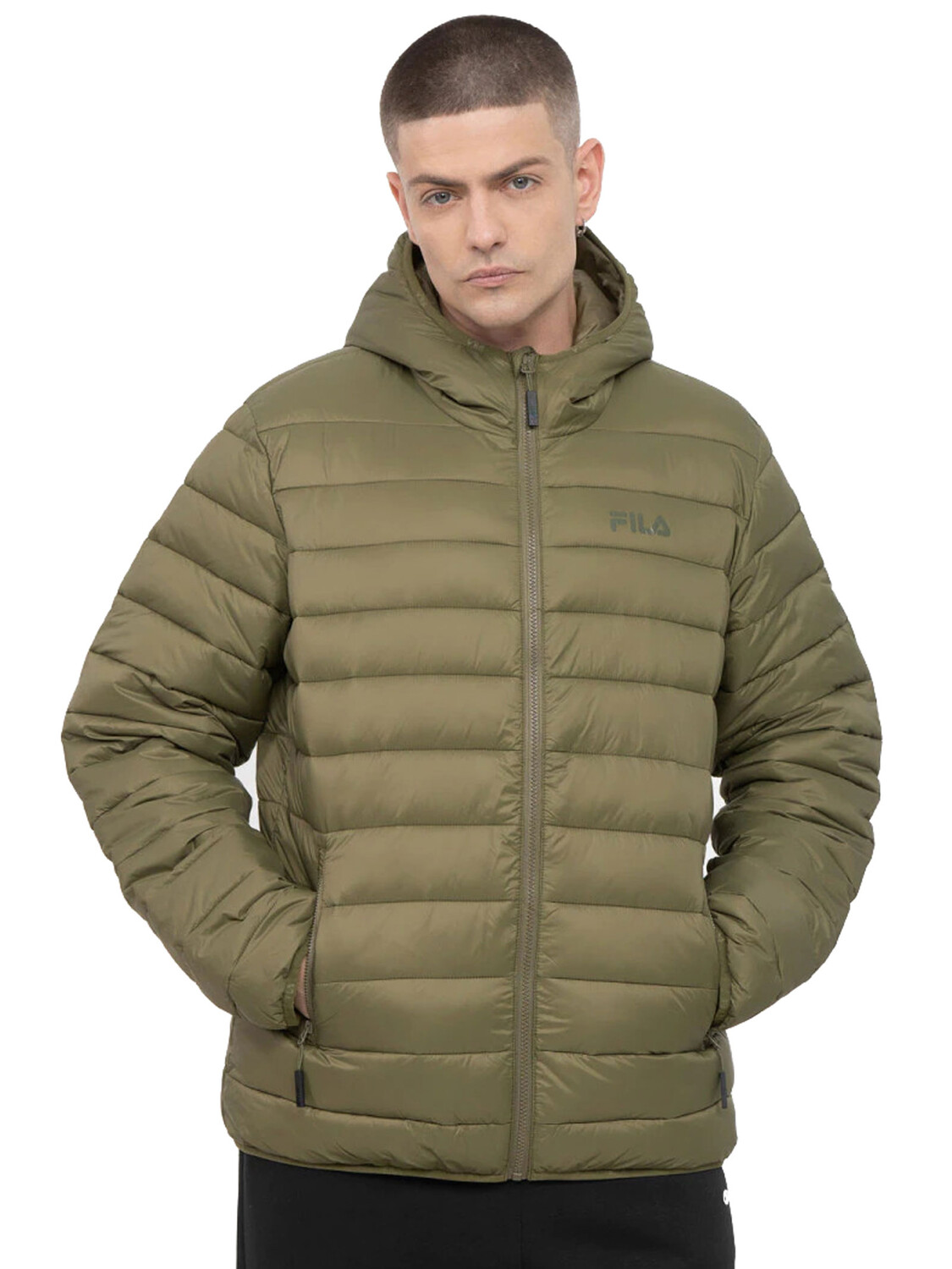 

Пуховик Fila Stein с капюшоном, зеленый