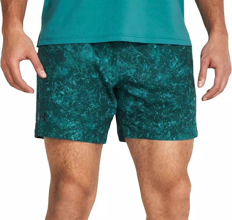

Мужские тканые шорты Under Armour Vanish шириной 6 дюймов с принтом, бирюзовый