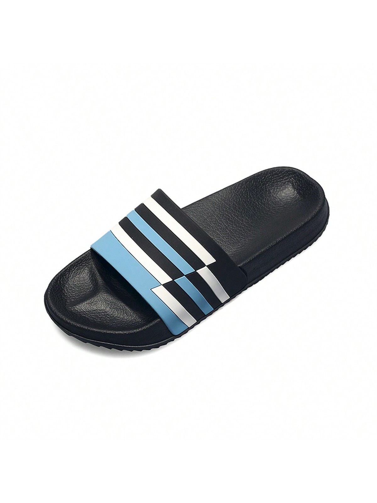 Мужские модные тапочки без шнуровки, летняя противоскользящая пляжная обувь, черный