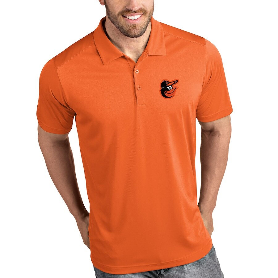 

Поло с коротким рукавом Antigua Baltimore Orioles, оранжевый