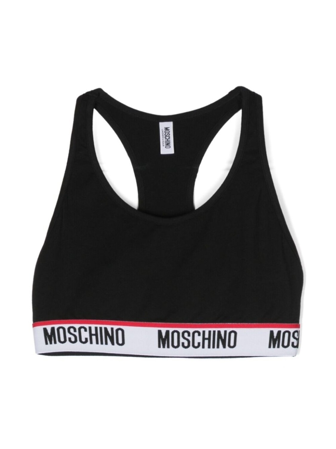 

Moschino спортивный бюстгальтер с логотипом, черный
