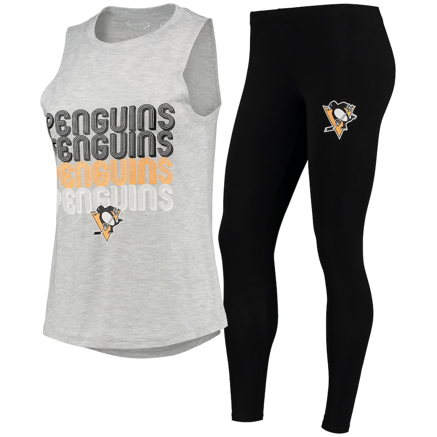 

Пижамный комплект Concepts Sport Pittsburgh Penguins, серый