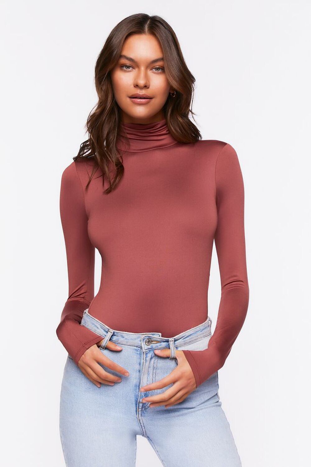 

Боди с водолазкой и длинными рукавами Forever 21