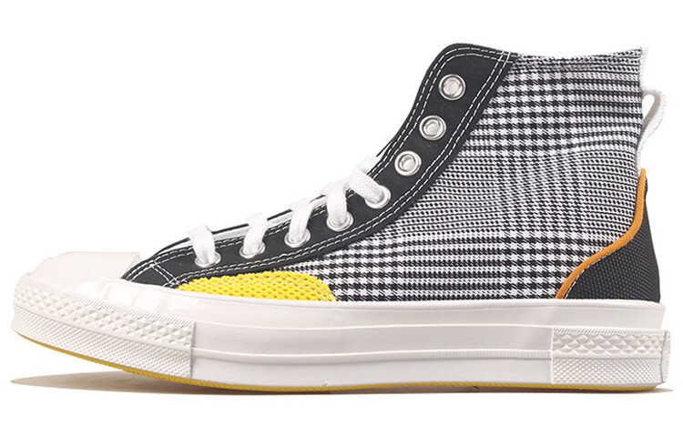 

Унисекс парусиновые туфли Converse 1970-х годов, черный/белый/скоростно-желтый