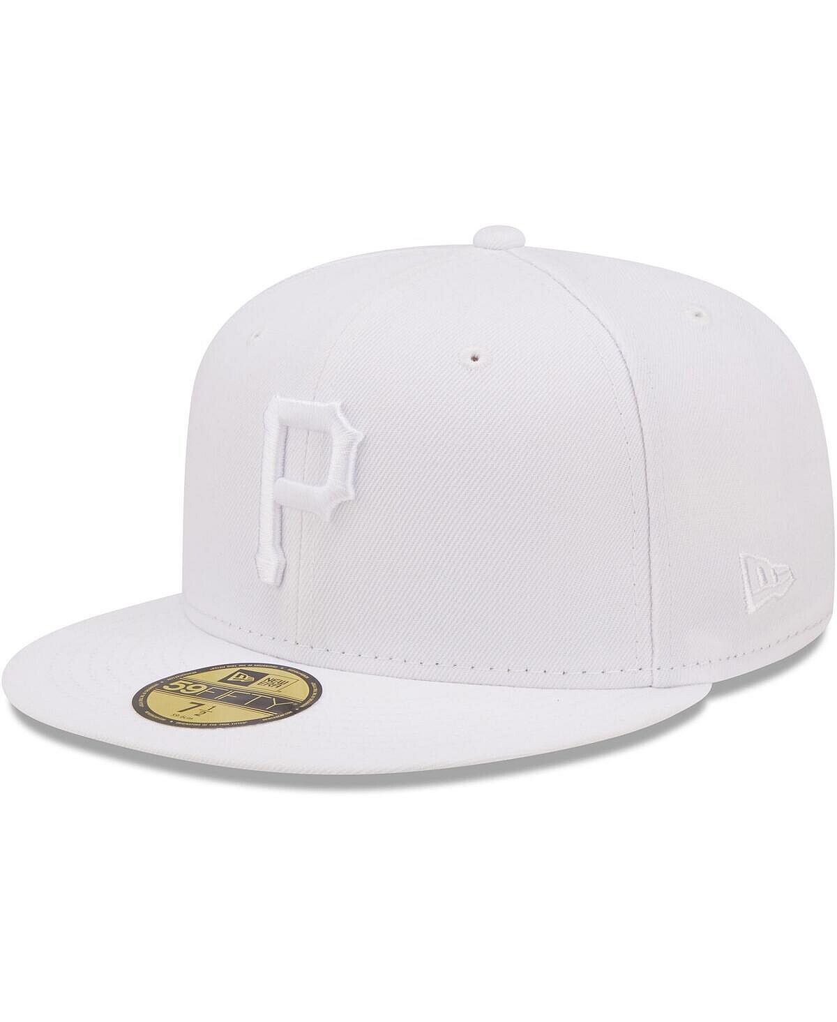 

Мужская приталенная кепка Pittsburgh Pirates White on White 59FIFTY New Era