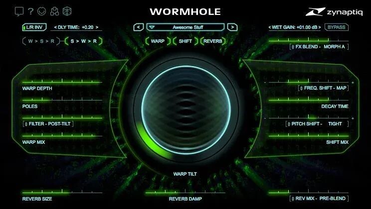

Плагин обработки мультиэффектов Zynaptiq Wormhole