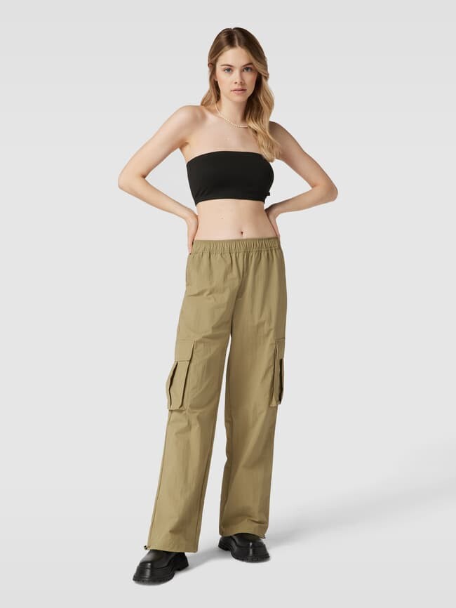 

Топ-бандо с ребристой структурой QS by s.Oliver, черный