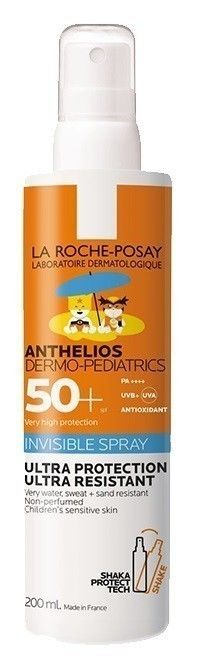 цена La Roche-Posay Anthelios Dermo Pediatrics SPF50+ защитный спрей для детей, 200 ml