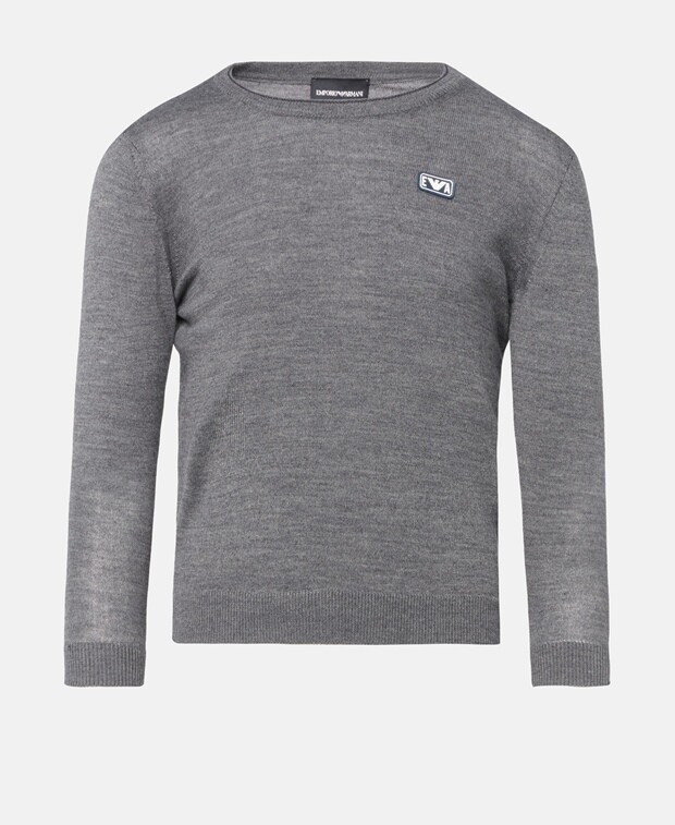 

Шерстяной джемпер Emporio Armani, серый