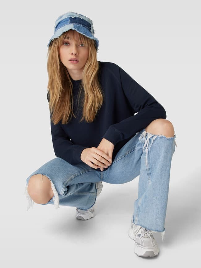 

Толстовка с принтом этикетки Marc O'Polo Denim, темно-синий