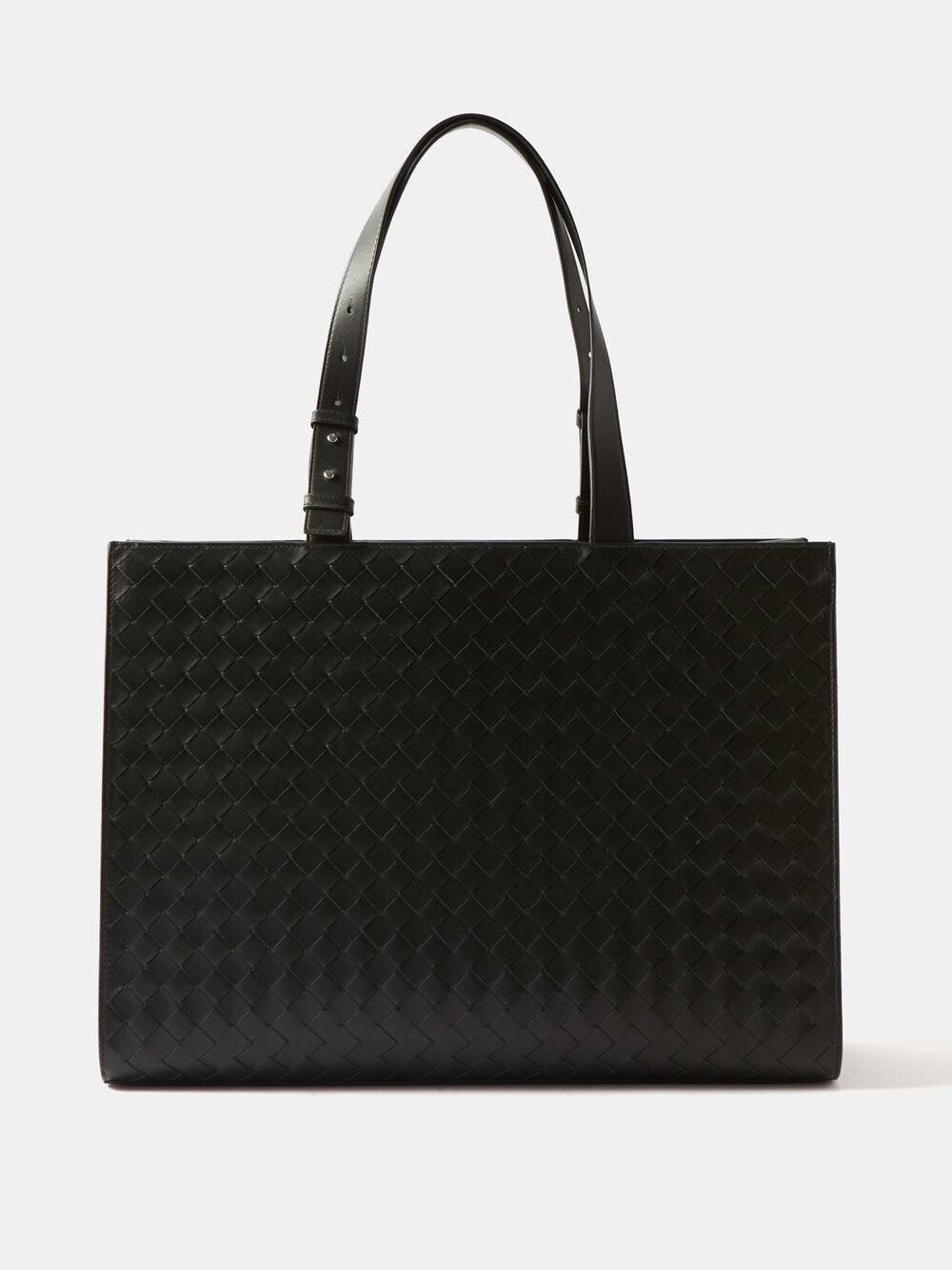 

Сумка-тоут из кожи intrecciato Bottega Veneta, зеленый