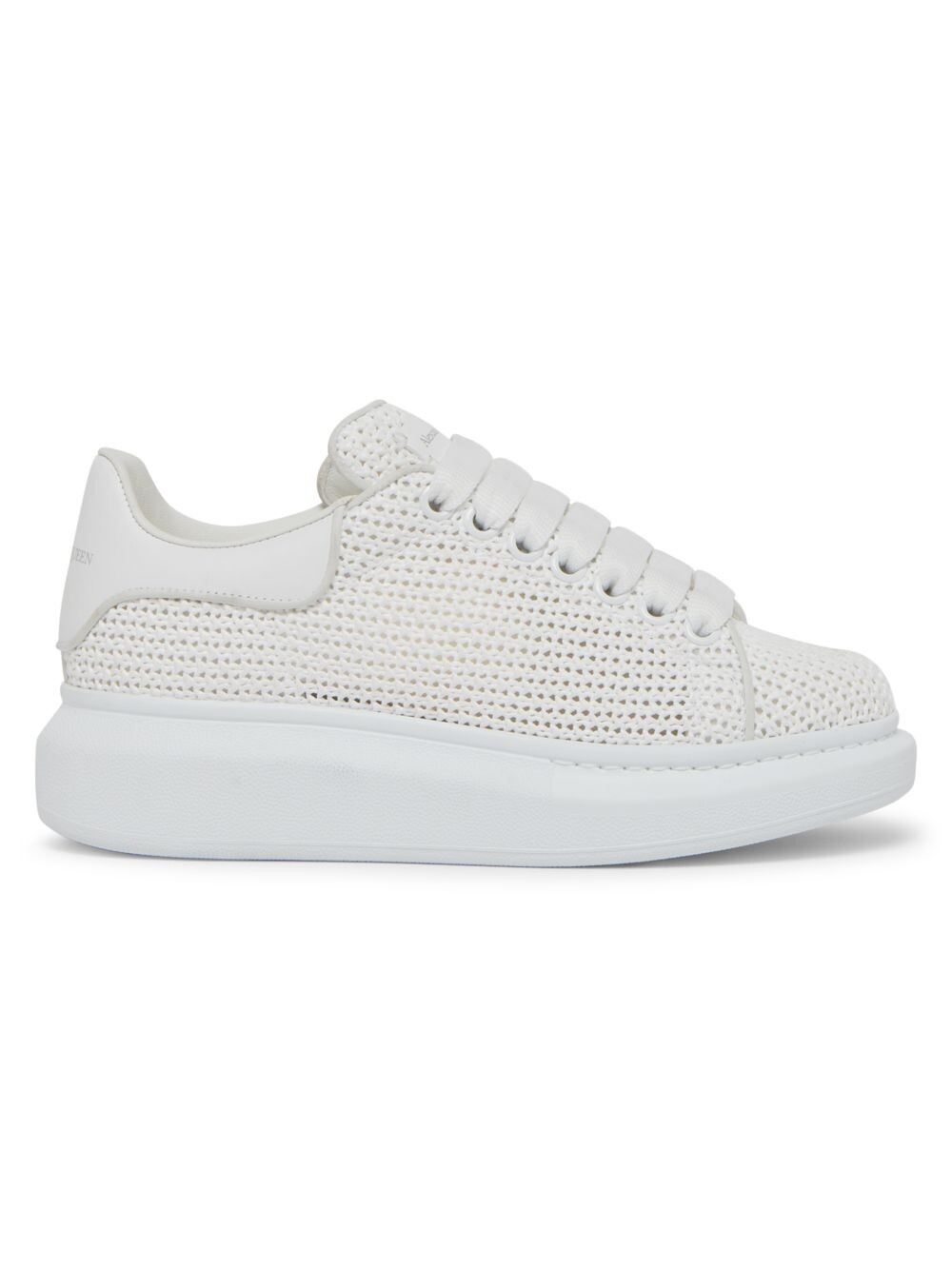 

Крупные кроссовки из рафии Alexander McQueen, белый