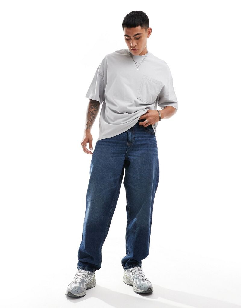 

Синие мешковатые джинсы ASOS DESIGN