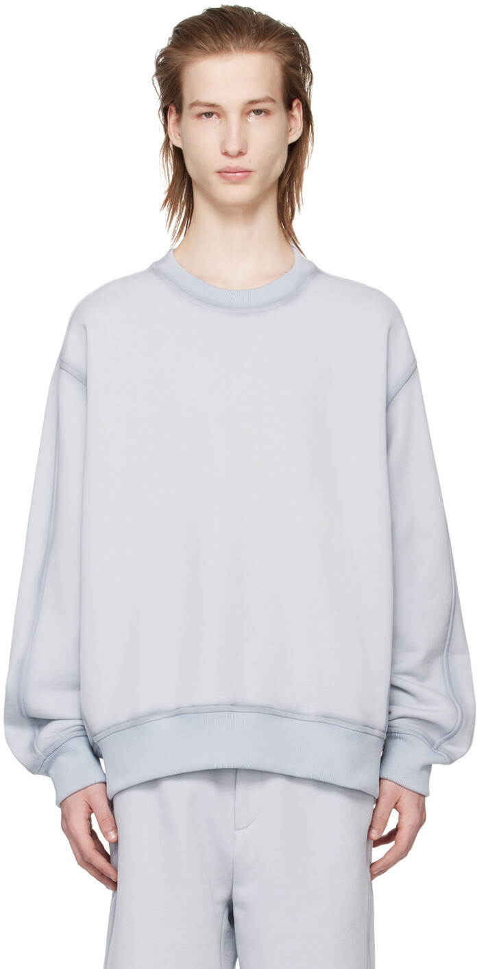 

Серый свитшот с круглым вырезом Solid Homme