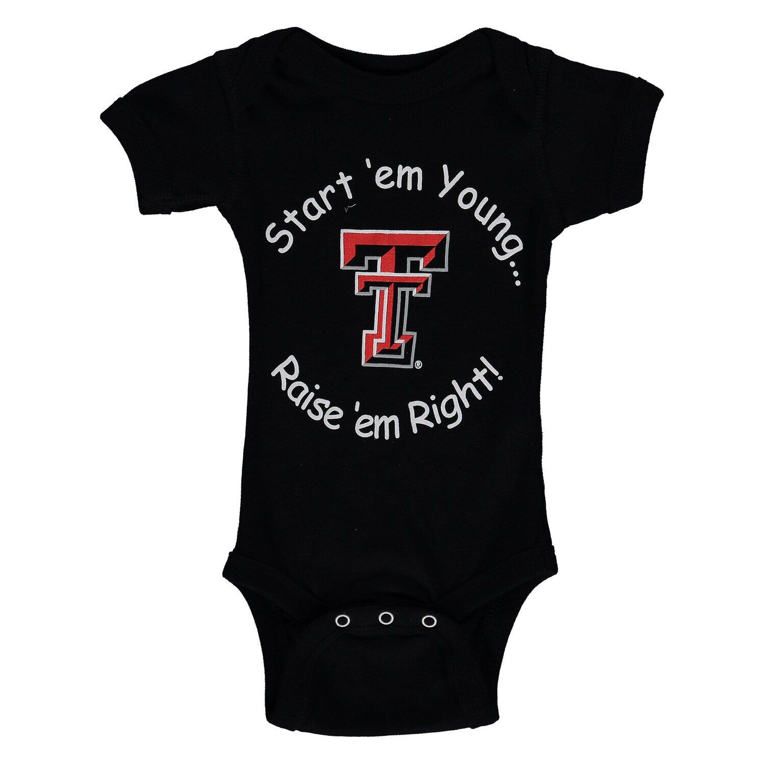 

Боди Infant Black Texas Tech Red Raiders Start Em Young Unbranded