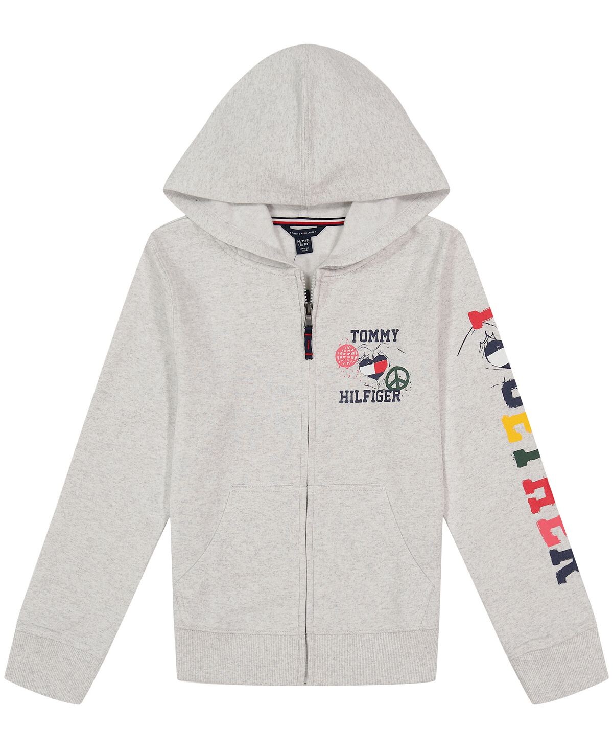 

Флисовая толстовка на молнии с логотипом Toddler Girls Together Tommy Hilfiger