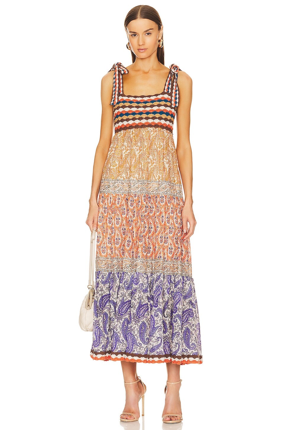 

Платье Zimmermann Devi Crochet, цвет Spliced