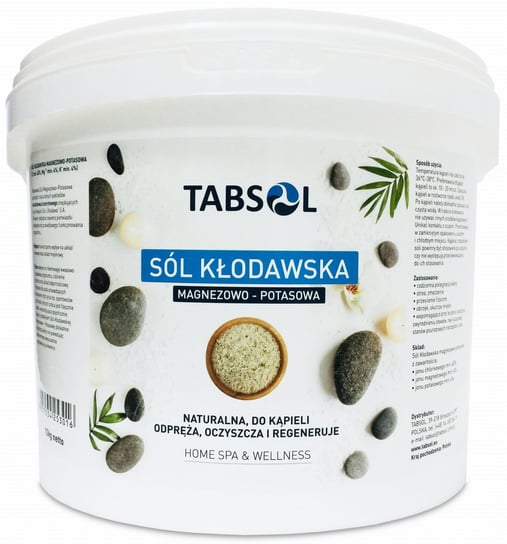 Магниево-калийная соль для ванн Kłodawska, 10 кг Tabsol