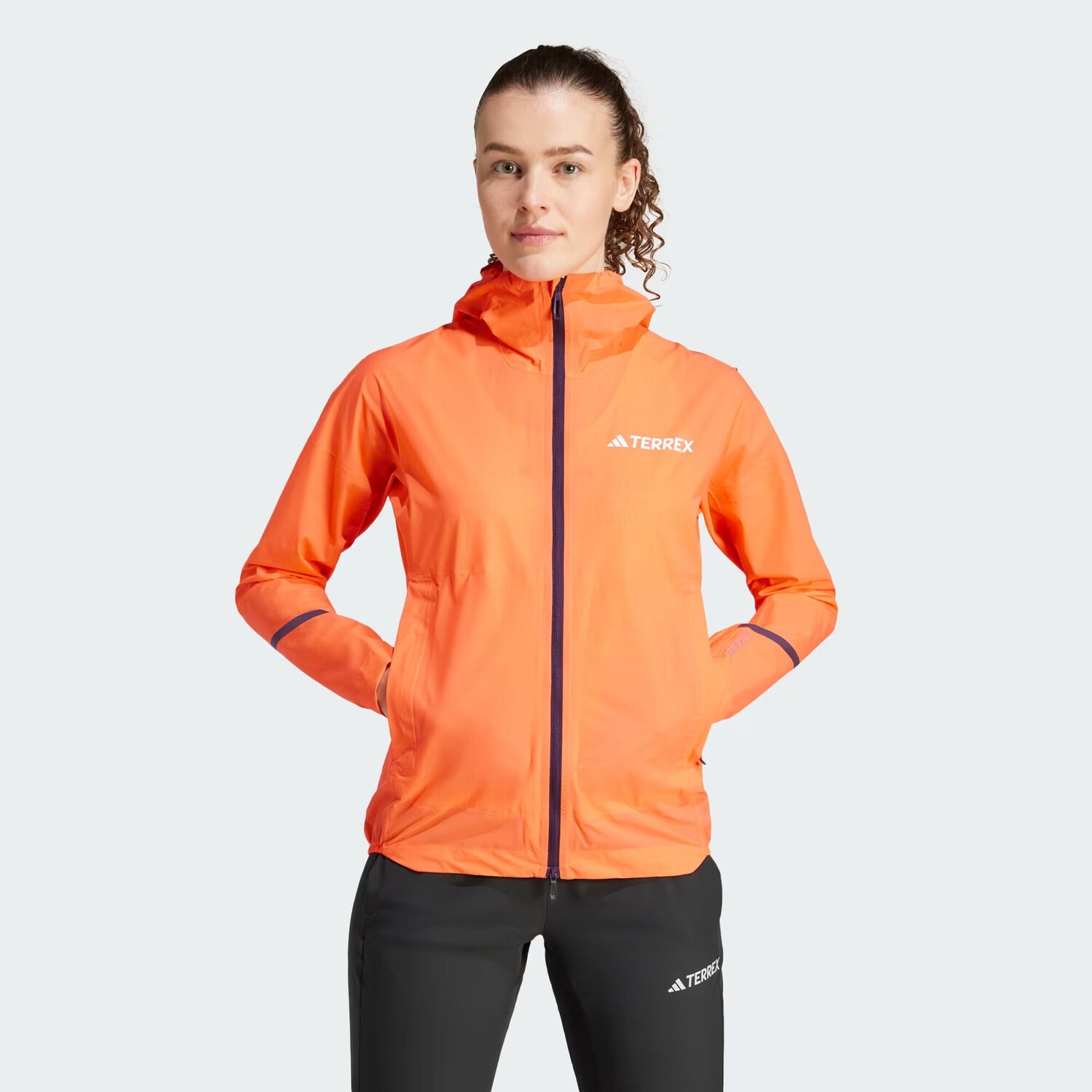 

Куртка Terrex Xperior 2.5L Light Rain.Rdy Adidas, цвет Semi Impact Orange