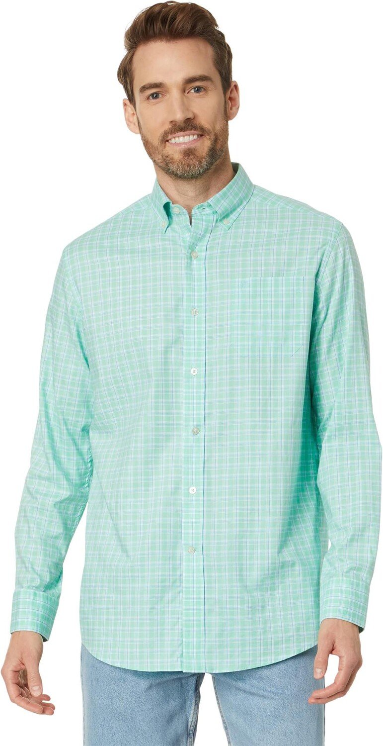 

Спортивная рубашка в клетку Skipjack Winton Southern Tide, цвет Neptune Green