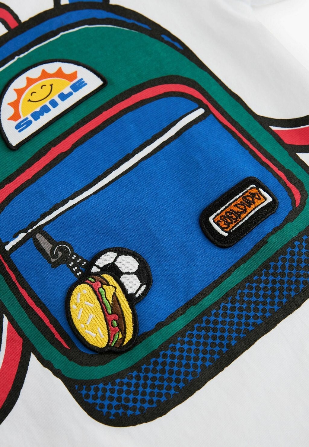 

REGULAR FIT Short Sleeve Backpack Next, Футболка с принтом белая