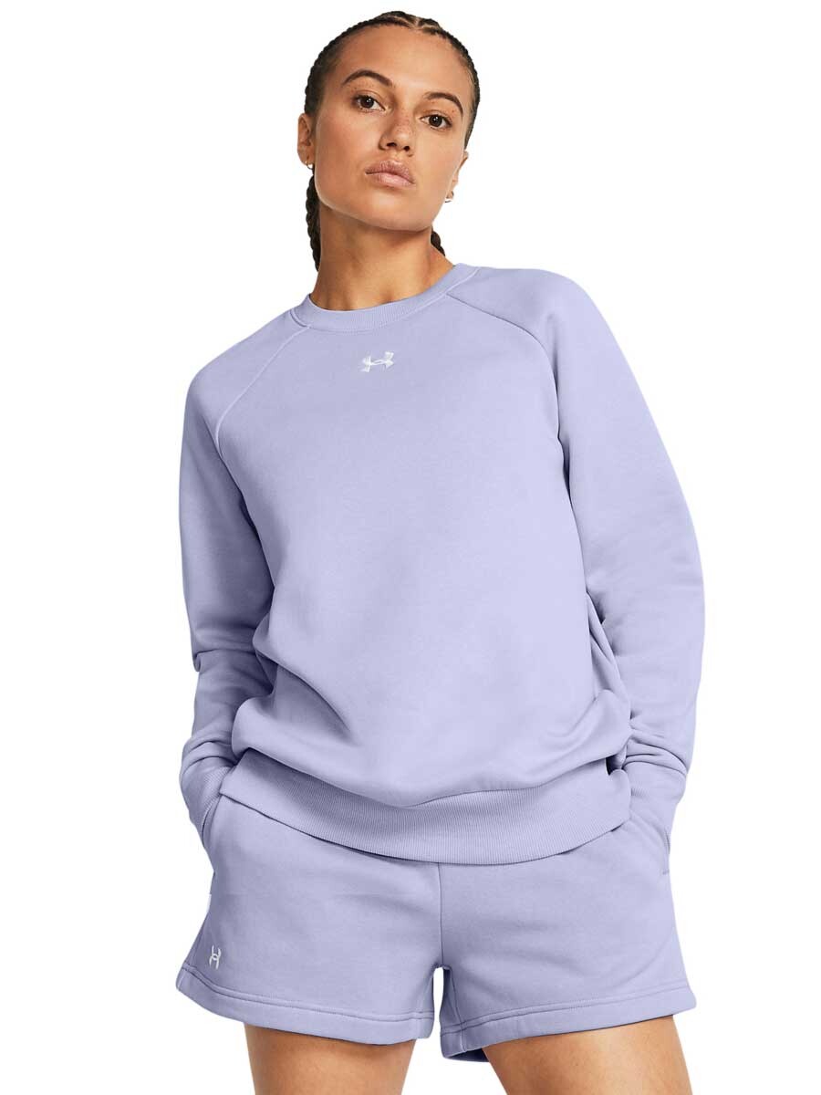 

Блуза Under Armour UA Rival Fleece Crew, фиолетовый