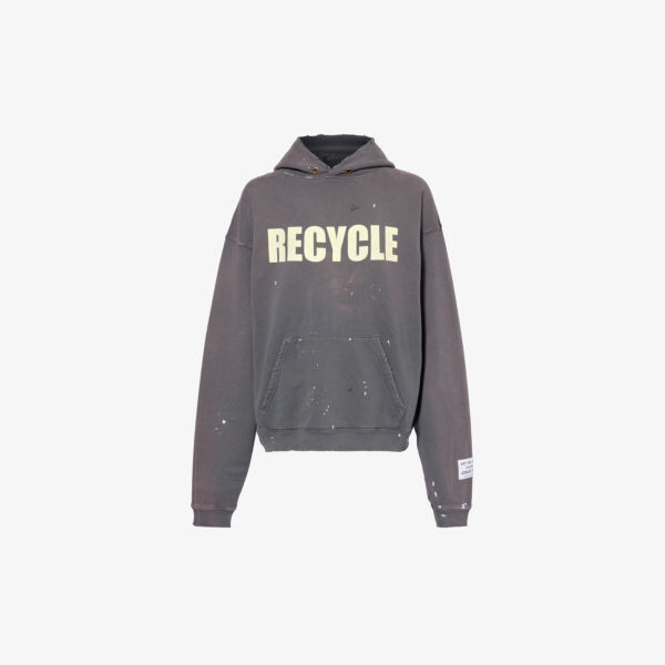 

Толстовка из хлопкового джерси с фирменным принтом Recycle Gallery Dept, черный