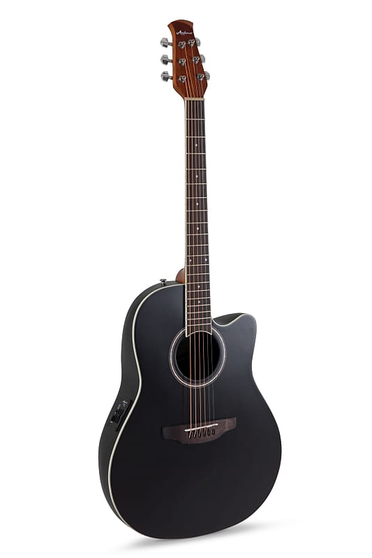 цена Акустическая гитара Ovation AB24-5S Applause Std Mid-Depth Mahogany Neck 6-String Acoustic-Electric Guitar w/Gig Bag