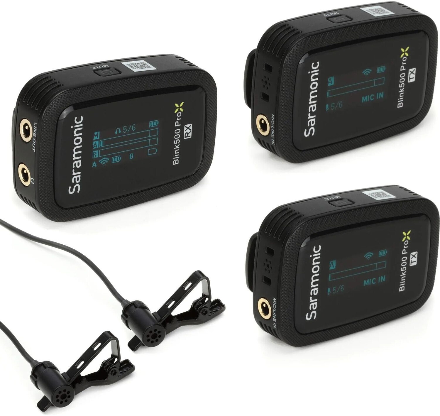

Беспроводная микрофонная система Saramonic Blink500 ProX B2 — черная