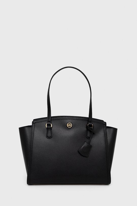 Кожаная сумка MICHAEL Michael Kors, черный сумка шоппер michael kors повседневная текстиль черный