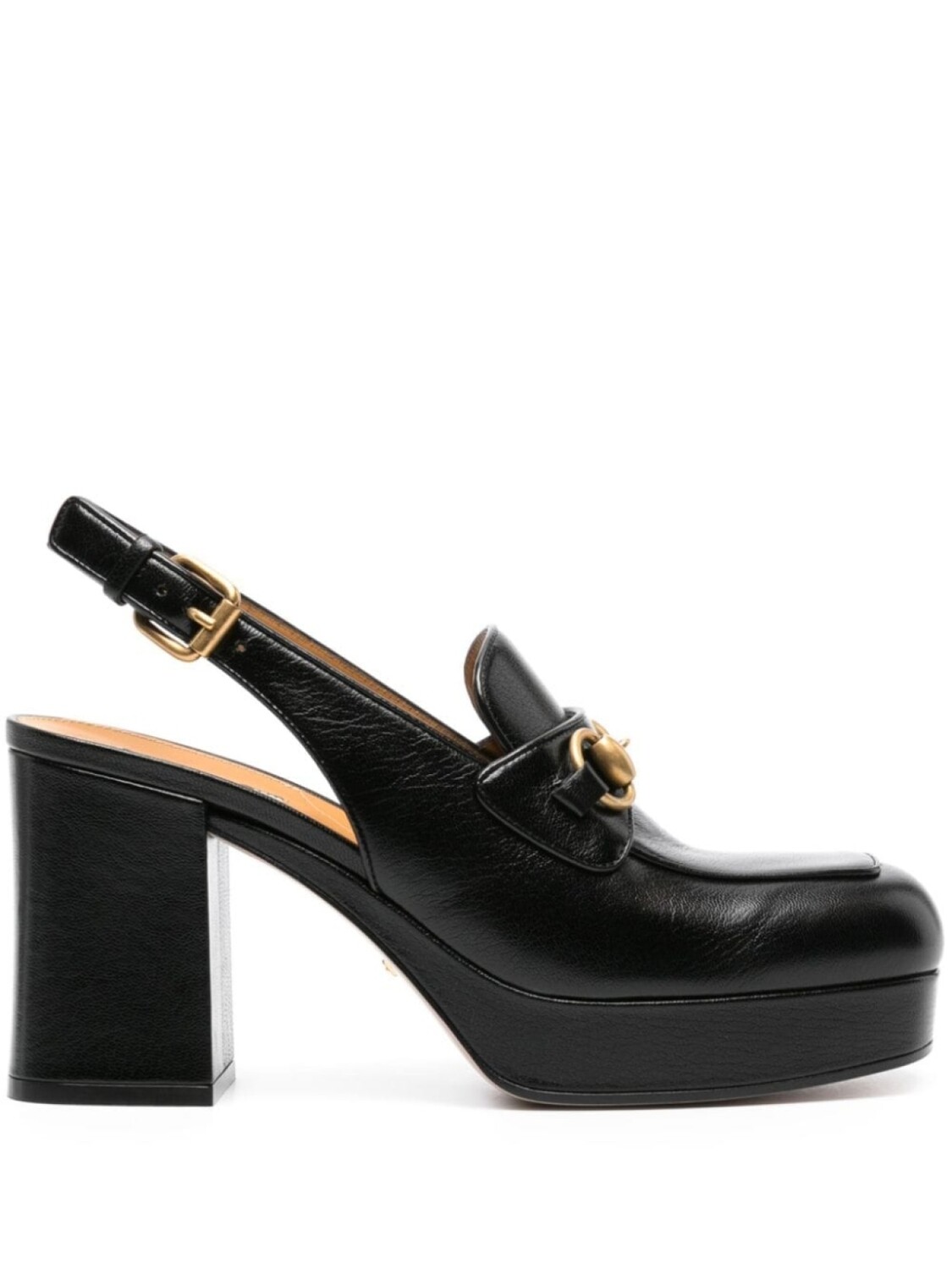 

Gucci туфли на платформе с пряжкой Horsebit, черный