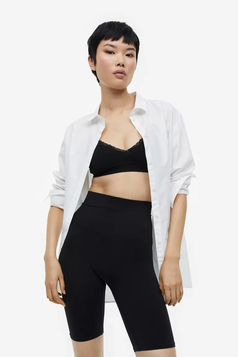 

Леггинсы с эффектом пуш-ап H&M, черный