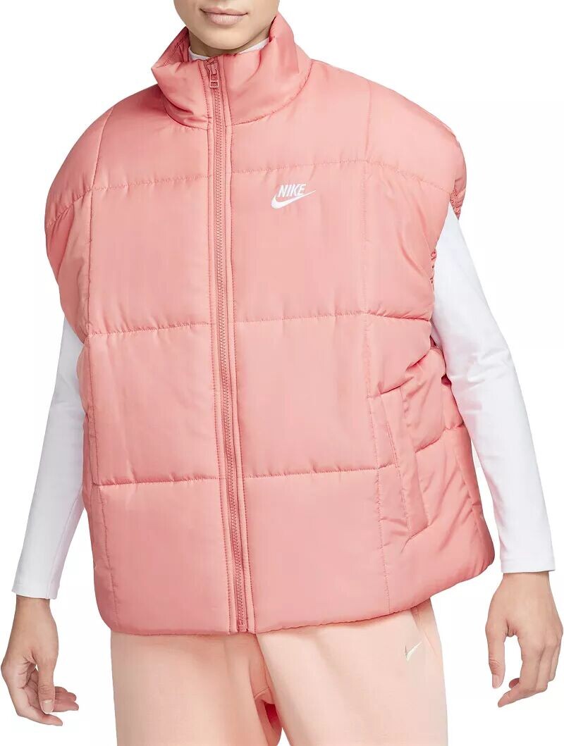 

Классический женский свободный жилет с пухом Nike Sportswear Therma-FIT, красный