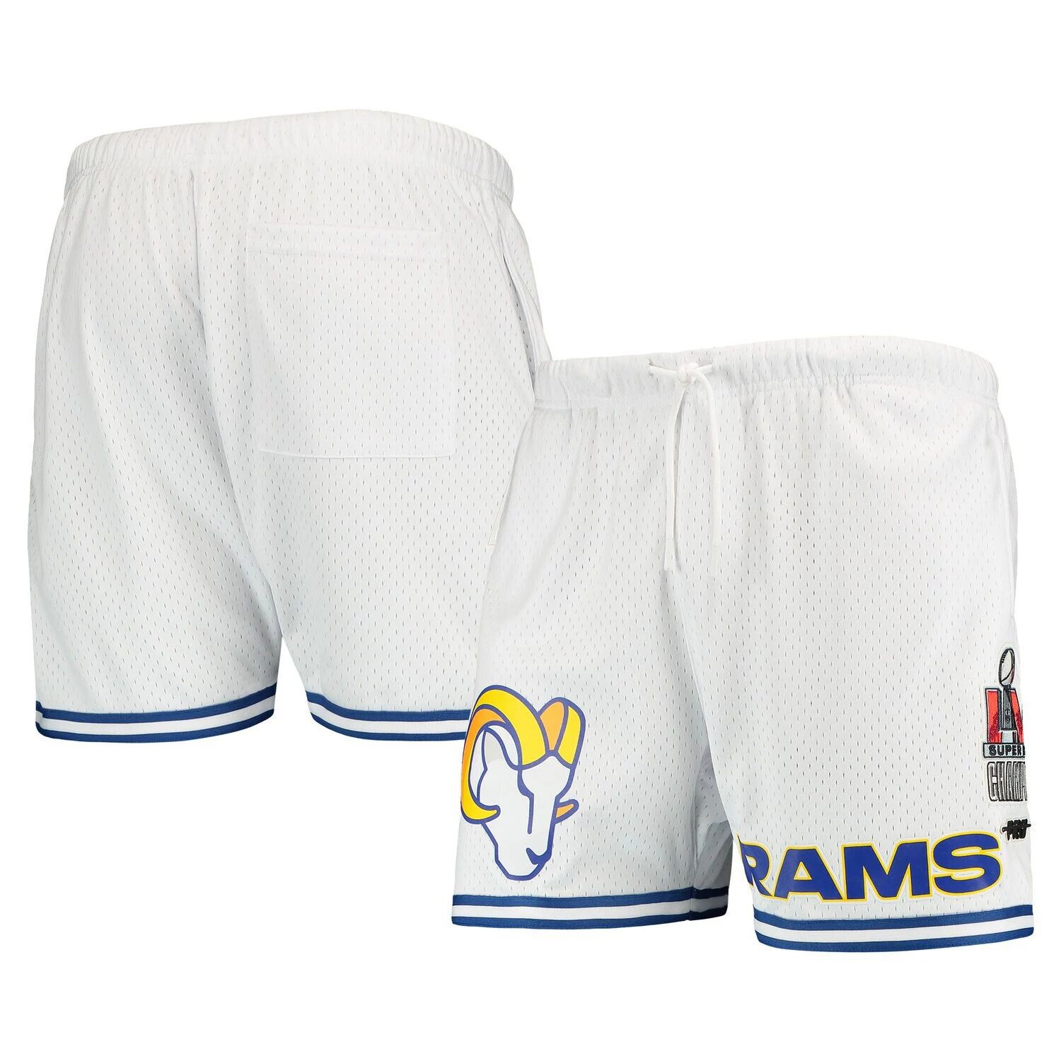 

Мужские шорты Pro Standard White/Royal Los Angeles Rams в сетку