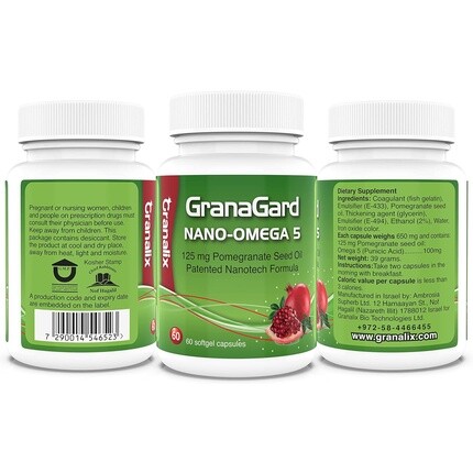 

Granalix GranaGard Omega 5 гранатовая кислота 60 капсул Fotopharmacy